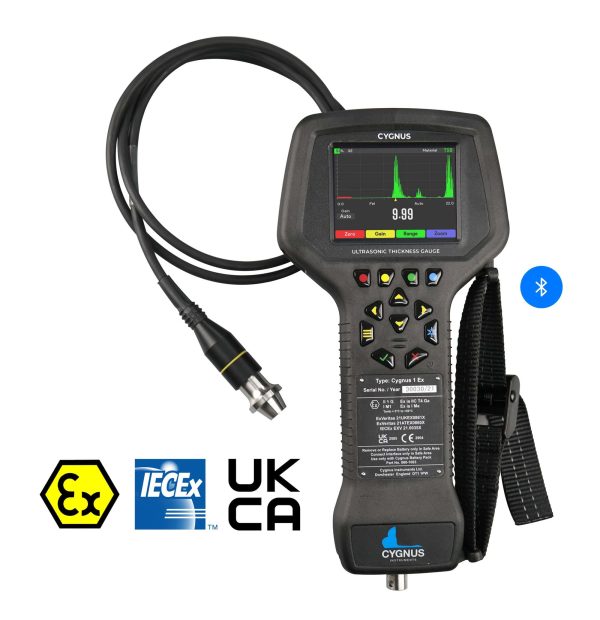 Cygnus Advanced Intrinsically Safe Ultrasonic Thickness Gauge