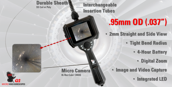 Micro Video Borescopes – Hawkeye® Q2